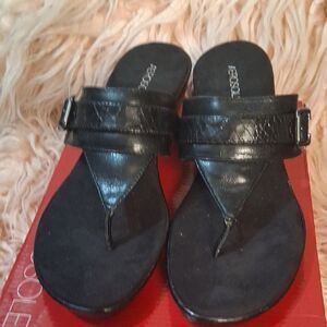 NEW AEROSOLES Women's Elegant Black Sandals Size 9.5